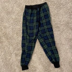 XS plaid flannel pajama pants